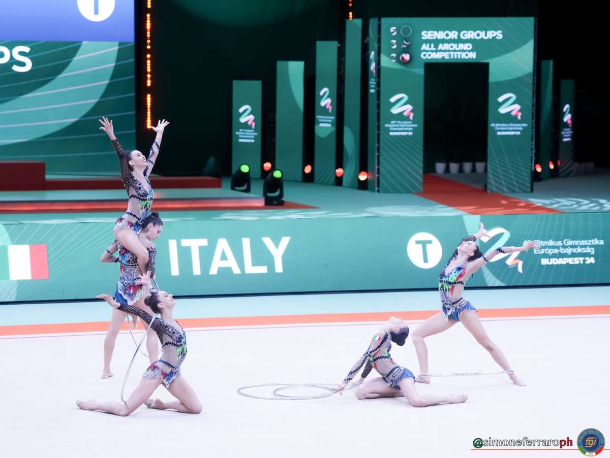 Farfalle azzurre d’argento agli Europei di ritmica