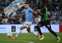 Lazio-Sassuolo 1-1, Zaccagni e Viti in gol