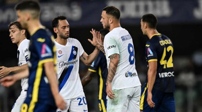 L’Inter chiude con un pareggio, 2-2 sul campo del Verona