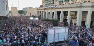 Malta, protesters shouted “mafia, mafia” at government MPs as they left parliament