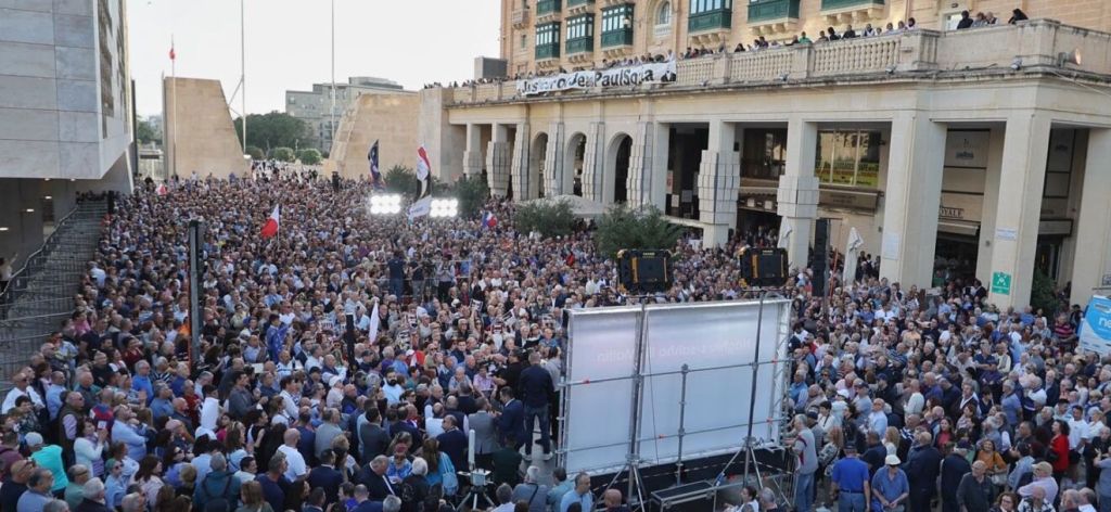 Malta, protesters shouted “mafia, mafia” at government MPs as they left parliament