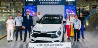 Kia Slovakia festeggia 5 milioni di vetture prodotte