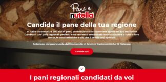 Nutella, prorogata l’iniziativa “Candida il pane della tua Regione”