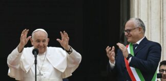 Papa Francesco in visita al Campidoglio