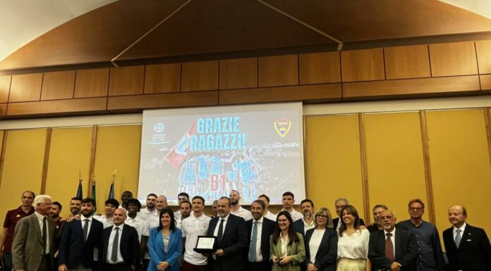 La Virtus Roma premiata in Consiglio regionale per la promozione in Serie B