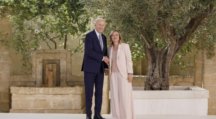 G7, bilaterale Meloni-Biden “Impegno comune per pace in Medio Oriente”