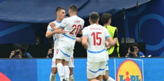 Schick replica a Mikautadze, Georgia-Repubblica Ceca 1-1