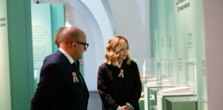 2 giugno, premier Meloni visita mostra su Mazzini al Vittoriano col ministro Sangiuliano