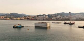 Webuild, verso la posa del terzo cassone della diga foranea di Genova
