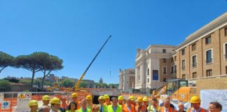 Giubileo, abbattuto il diaframma nel sottopasso di Piazza Pia a Roma