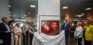 Via D’Amelio, all’aeroporto di Palermo svelata opera “Dei di Lava”