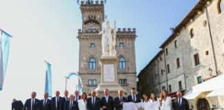 Delegazione olimpica San Marino ricevuta dai Capitani Reggenti