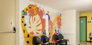 Milano, clinica De Marchi più bella grazie a grafiche donate da Roland
