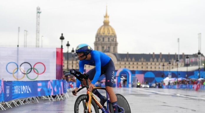 Ganna argento nella crono, prima medaglia italiana a Parigi