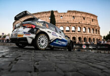 Il rally di Roma Capitale a Crugnola su Citroen C3 gommata Pirelli