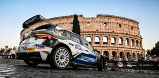 Il rally di Roma Capitale a Crugnola su Citroen C3 gommata Pirelli