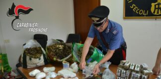 Alatri, sequestrati 30 chili di droga e un revolver, arrestato 29enne