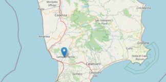 Scossa di terremoto di magnitudo 3.3 a Lamezia Terme