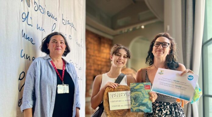 60^ Esposizione d’Arte, premiato 100.000 visitatore Padiglione Venezia