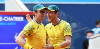 Tennis, gli australiani Ebden e Peers vincono l’oro nel doppio