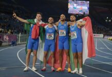 Italia quarta nella 4×100, oro al Canada