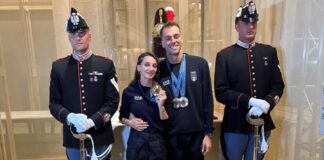 Fiamingo e Paltrinieri portabandiera alla cerimonia di chiusura