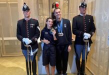 Fiamingo e Paltrinieri portabandiera alla cerimonia di chiusura