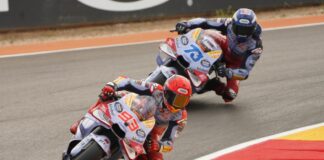 Ad Aragon Marc Marquez in pole, a ruota Acosta e Bagnaia