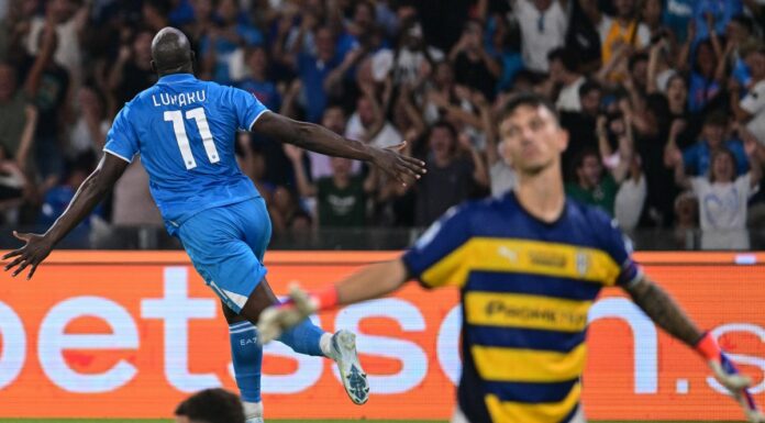 Il Napoli ribalta il Parma nel recupero, Lukaku in gol