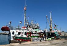 La Flottiglia per la Libertà di Gaza approda a Malta