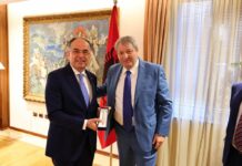 Molise, Roberti incontra a Tirana presidente Albania Begaj