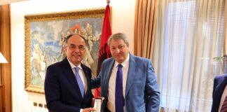 Molise, Roberti incontra a Tirana presidente Albania Begaj
