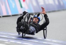 Bronzo Luca Mazzone nella gara su strada H1-2