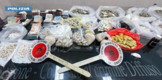 Scoperto a Palermo laboratorio per la produzione di droga, due arrestati