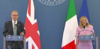 ميلوني تبحث مع ستارمر مكافحة الإتجار بالبشر