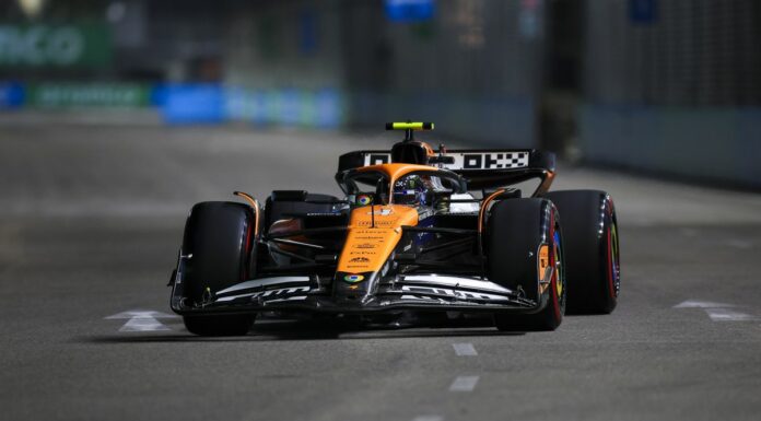 Norris in pole a Singapore, solo quinta fila per le Ferrari