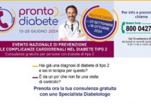 Riprende “Pronto Diabete”, campagna di prevenzione delle complicanze