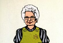 Milano, spunta un murale di Liliana Segre con giubbotto antiproiettile