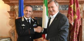 Brugnaro riceve il nuovo comandante provinciale dei Carabinieri Aquilio