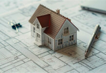 Acquisto casa senza mutuo, quanto costa il Notaio? casa su mappa con penne