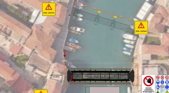 Ponte Longo a Murano, dal 9 settembre al via i lavori di restauro