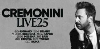 Cremonini Live25, raddoppiano appuntamenti a Roma e Bari