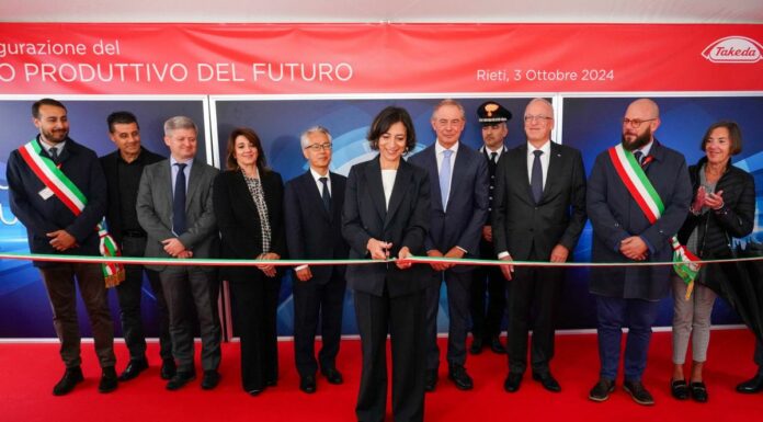 Takeda in Italia, Rieti al centro dell’innovazione biofarmaceutica