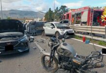 Incidente stradale sulla A29 nei pressi di Carini, ferito un centauro