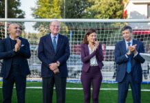 Milano, inaugurato campo da calcio per i ragazzi del quartiere Baggio