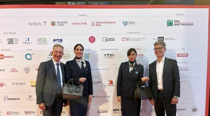 Festa del Cinema di Roma, ITA Airways sul red carpet