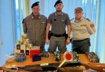 Denunciati tre bracconieri nel Napoletano, sequestri e multa di 154 euro