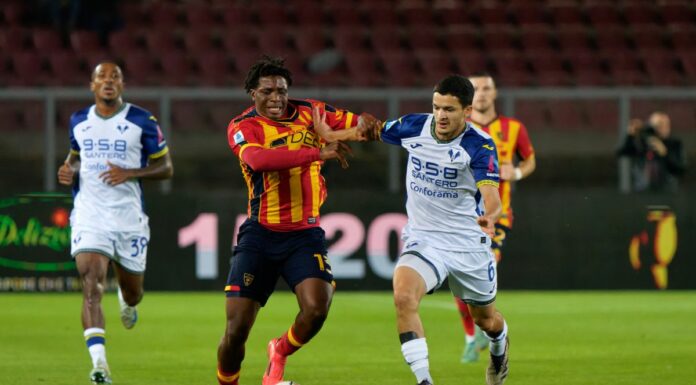 Il Lecce ritrova il sorriso, battuto 1-0 il Verona
