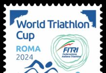 Triathlon, emesso un francobollo per la World Cup a Roma