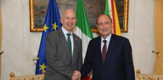 Schifani riceve ambasciatore Usa “Presto in America con imprenditori Siciliani”